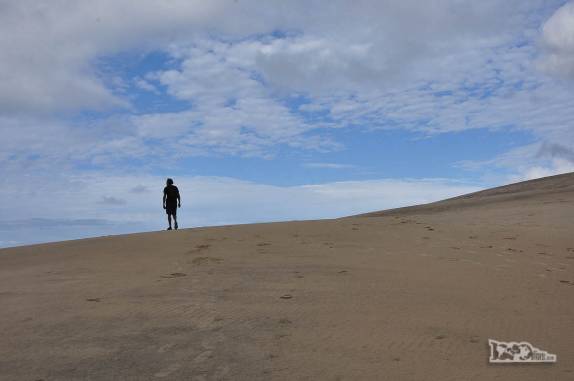 Chegando às dunas de Siriú, em Garopaba, no litoral sul de Santa Catarina